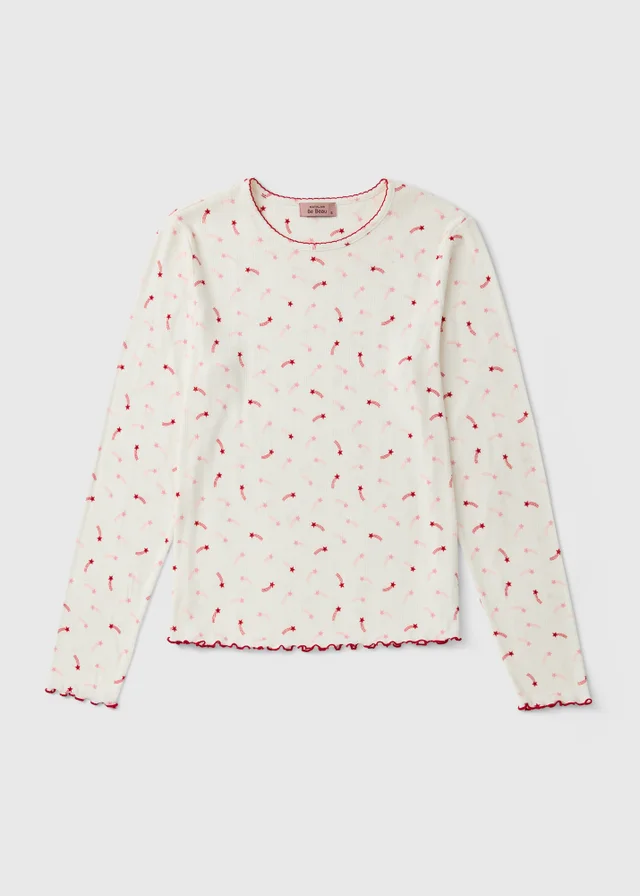 Ivory Pointelle Star Family Pyjama Top