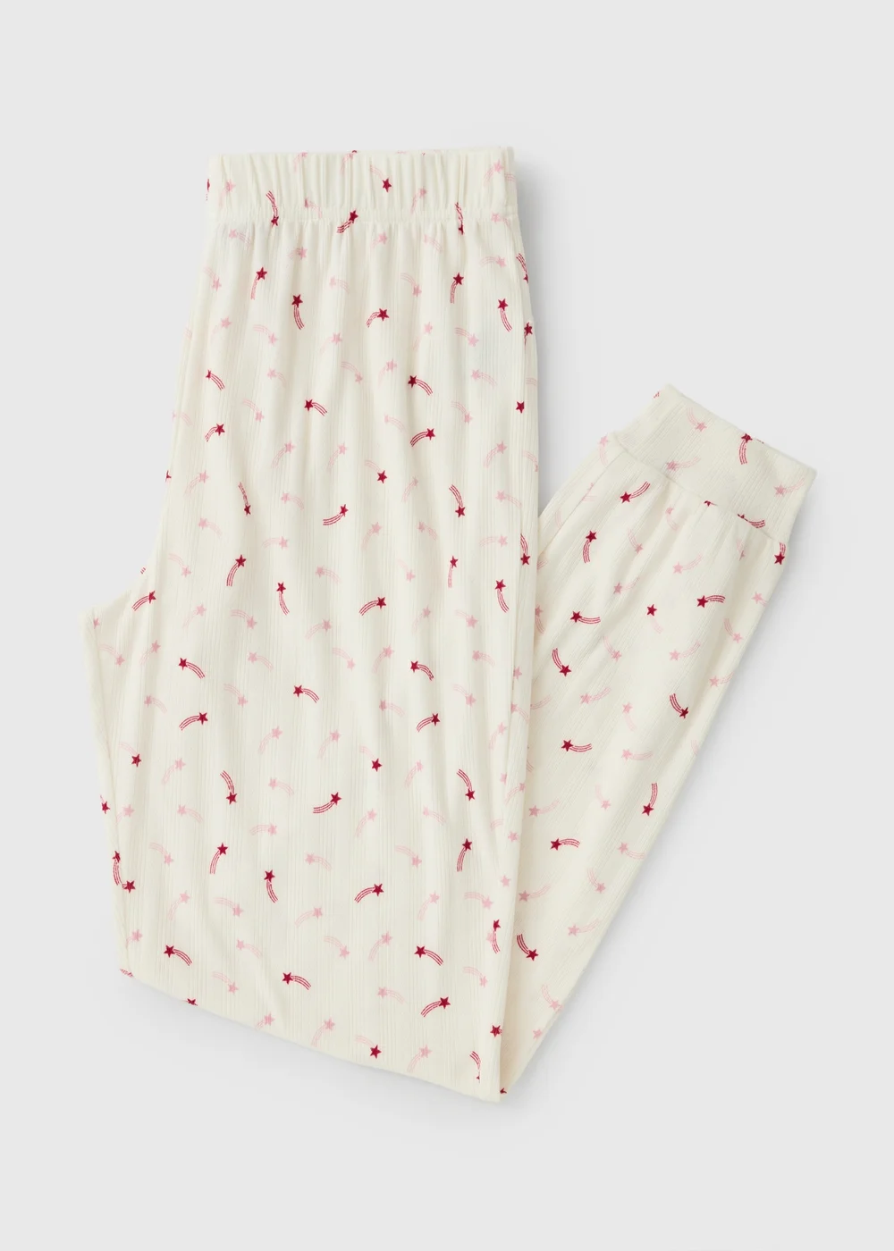 Ivory Pointelle Star Family Pyjama Bottoms - XS Image 1