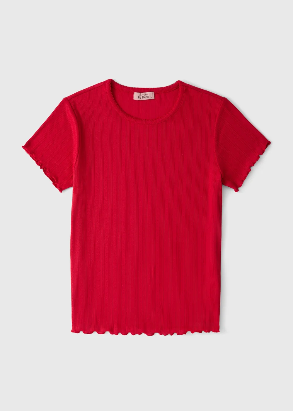 Red Pointelle Pyjama Top - S Image 4
