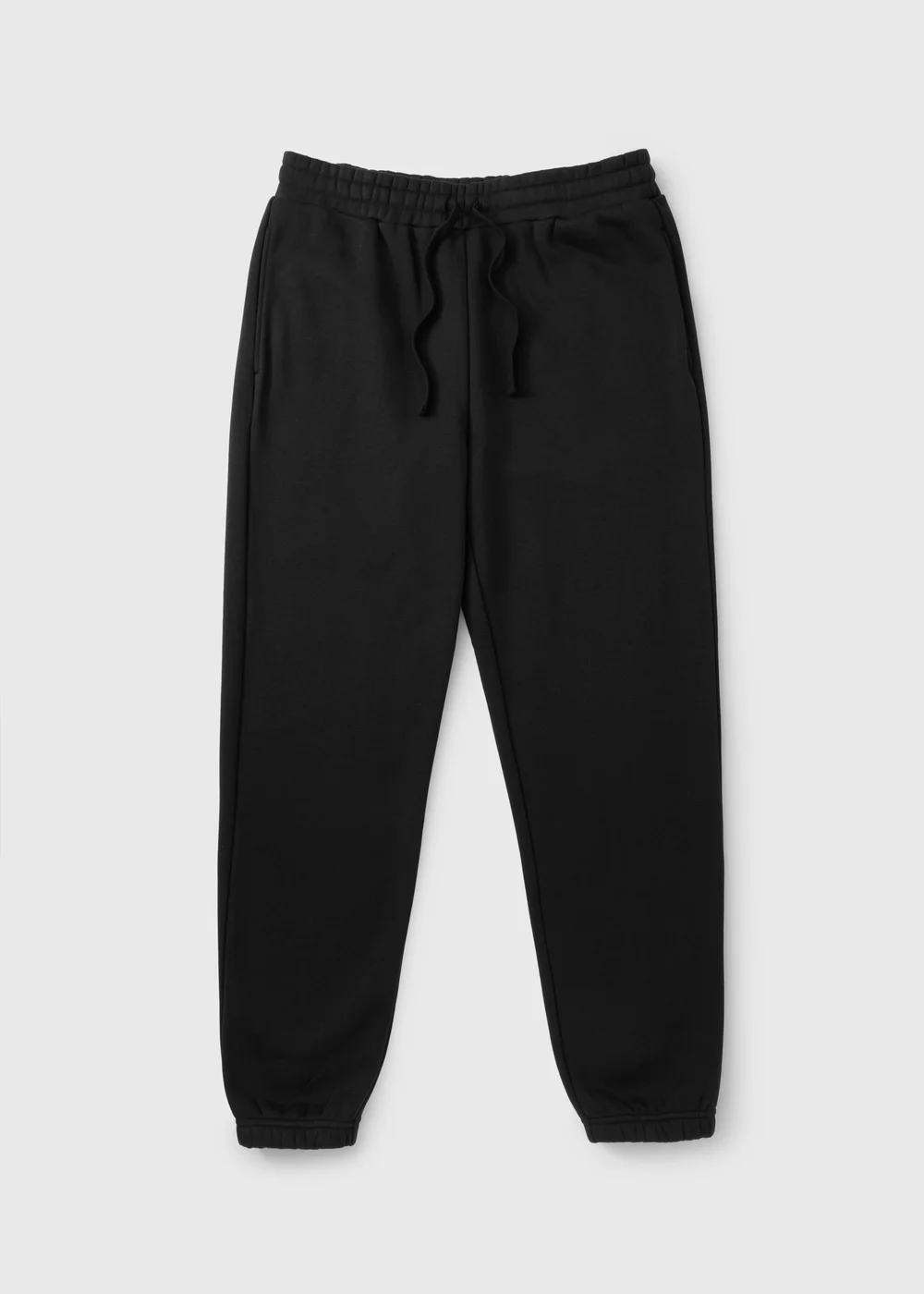 Black Relaxed Cuff Jogging Bottoms - S Image 2