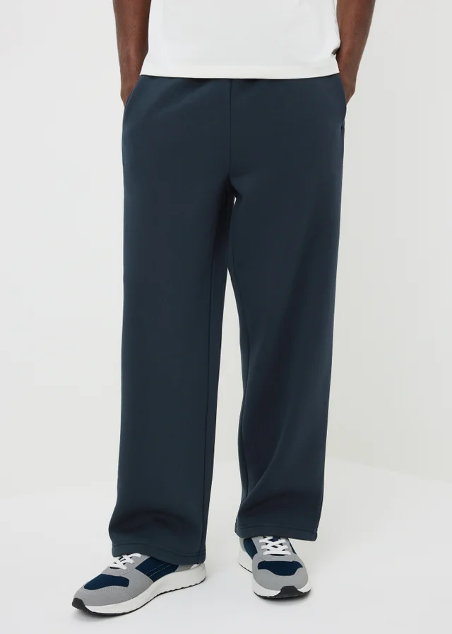 Navy Relaxed Straight Fit Jogging Bottoms