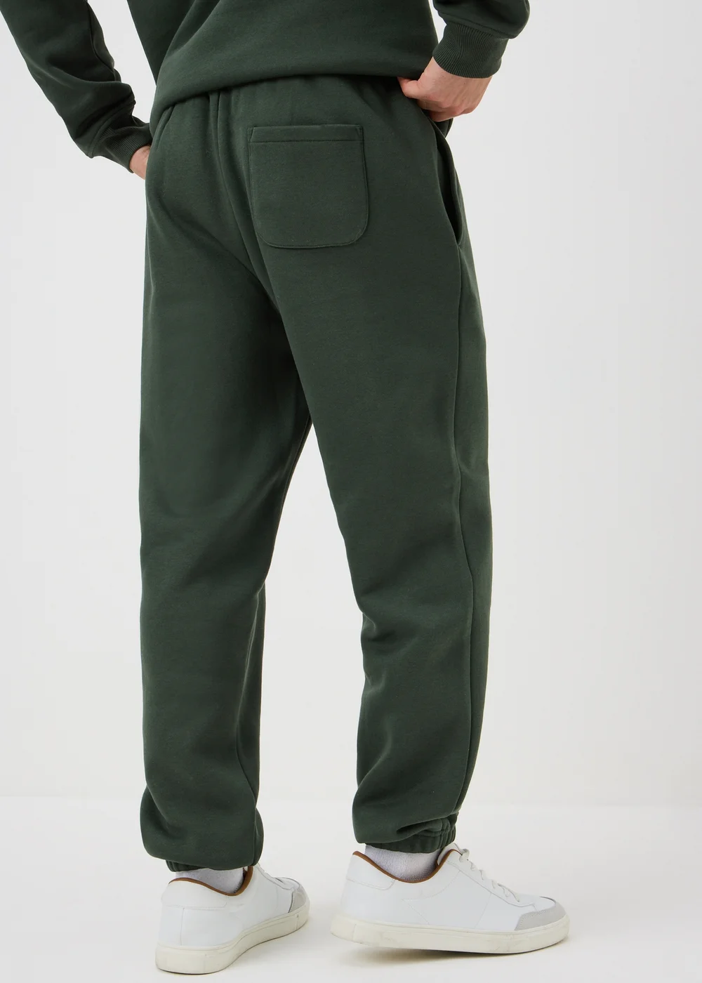 Green Relaxed Cuffed Jogging Bottoms - XS Image 2