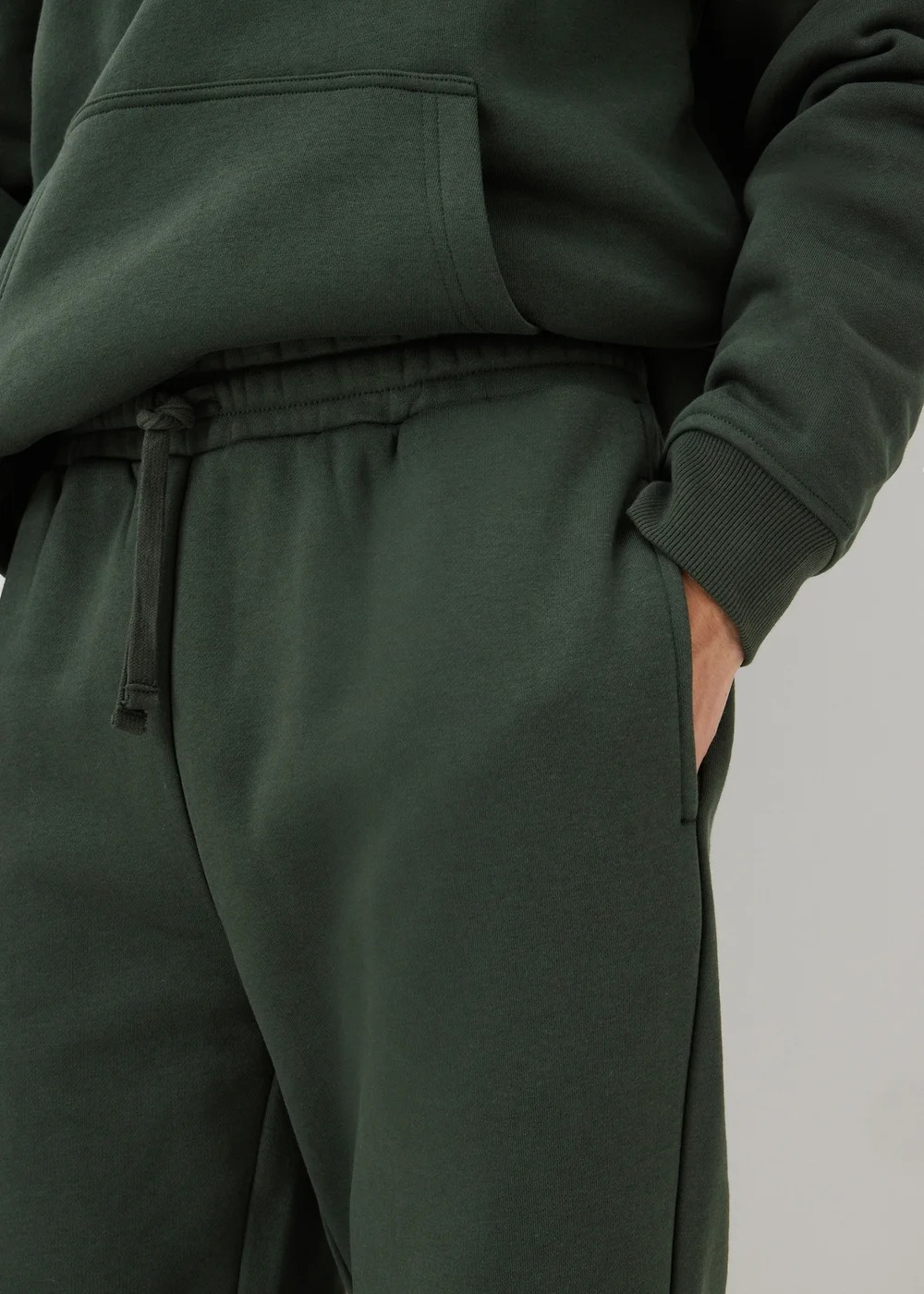 Green Relaxed Cuffed Jogging Bottoms - XS Image 3