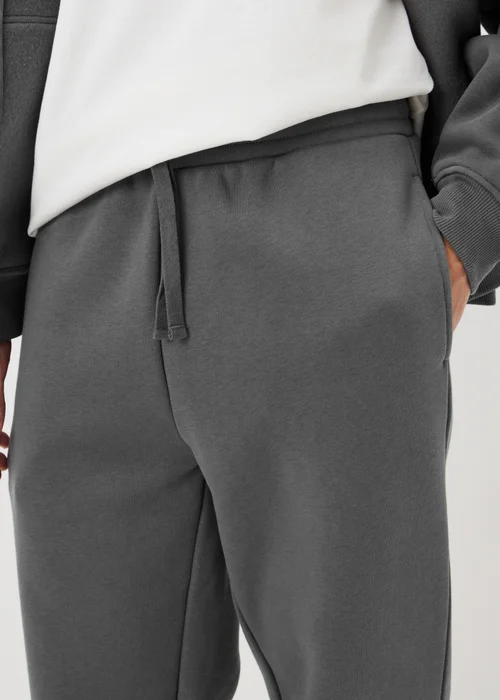 Grey Relaxed Cuffed Jogging Bottoms - S Image 3