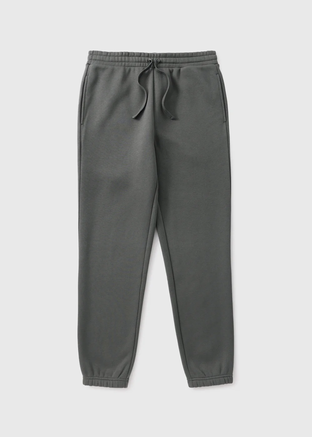 Grey Relaxed Cuffed Jogging Bottoms - S Image 4
