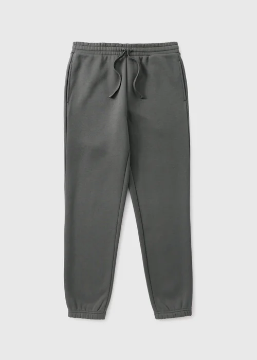 Grey Relaxed Cuffed Jogging Bottoms - S Image 4