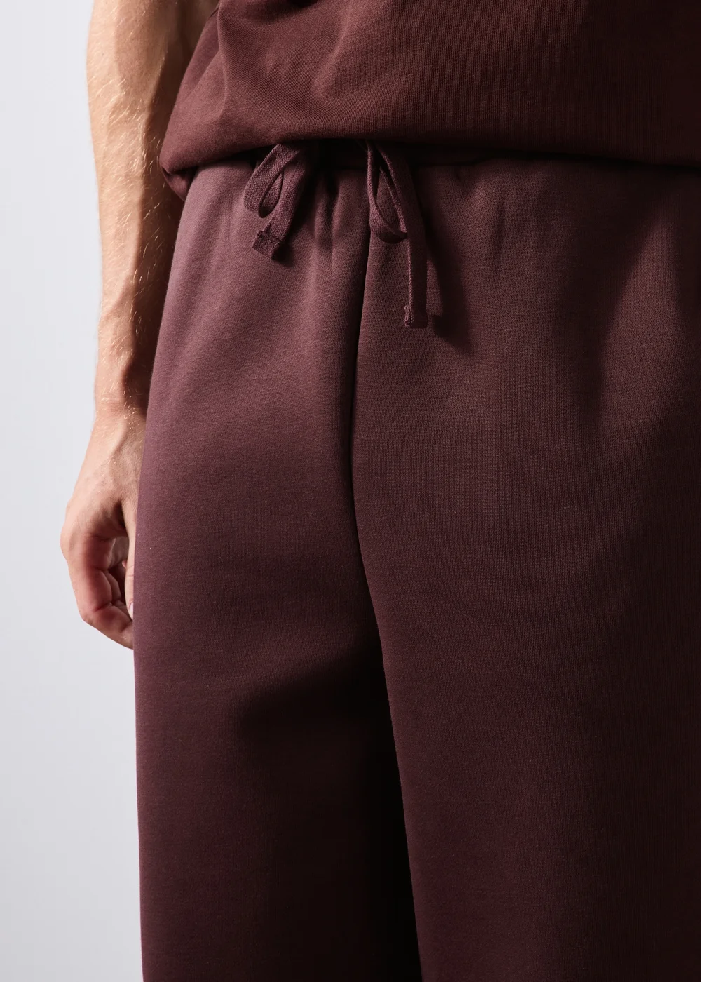 Burgundy Relaxed Straight leg Joggers - XS Image 3