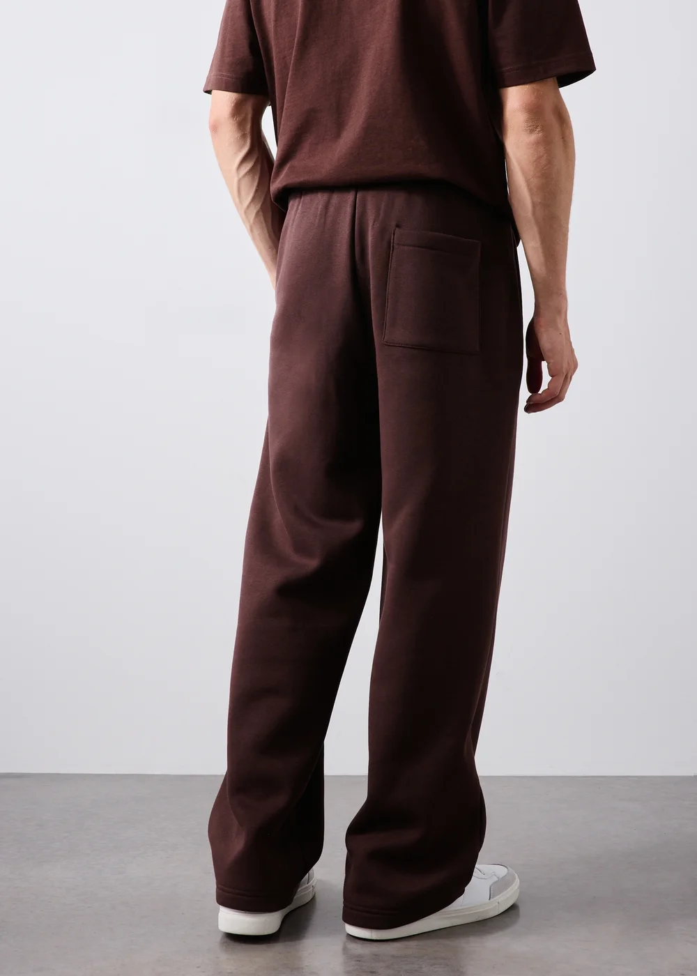 Burgundy Relaxed Straight leg Joggers - XS Image 2