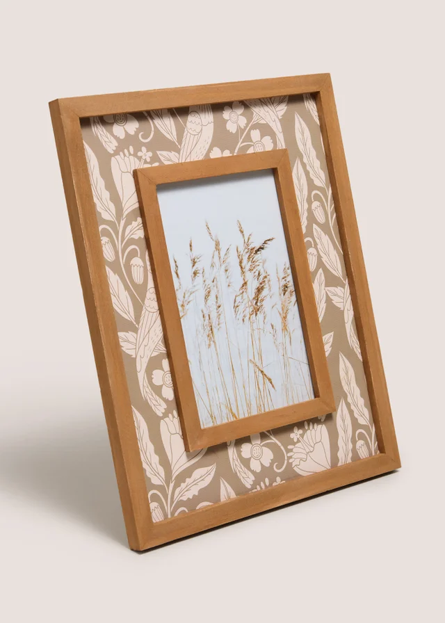 Natural Bird Print Photo Frame