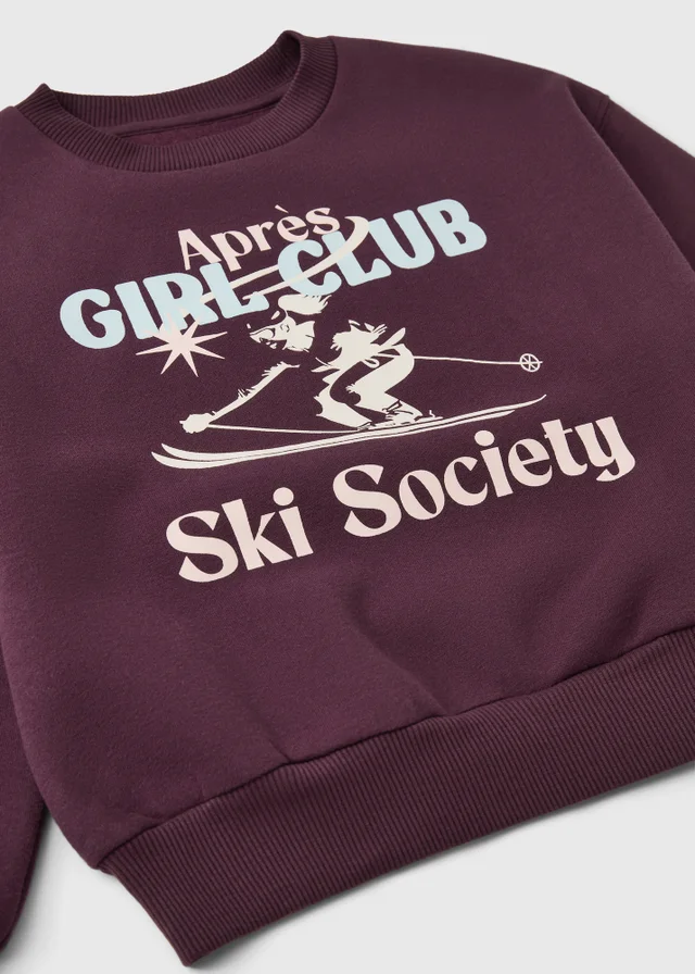Girls Plum Aprés Ski Sweatshirt (7-15yrs)
