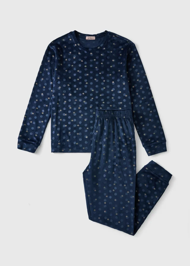 Navy Glitter Pyjama Set
