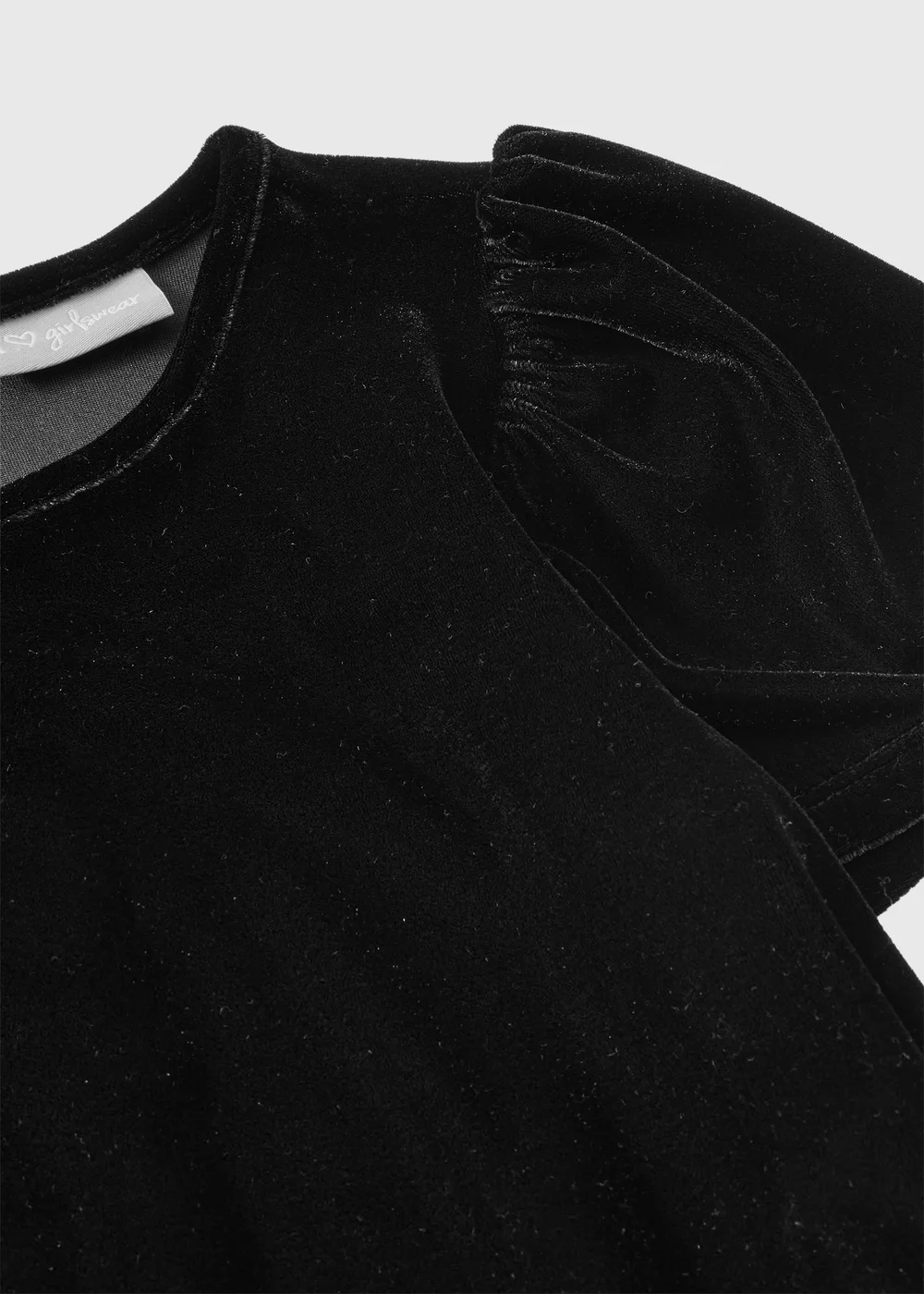 Girls Black Velour Jumpsuit (7-15yrs) - 7 Yrs Image 2