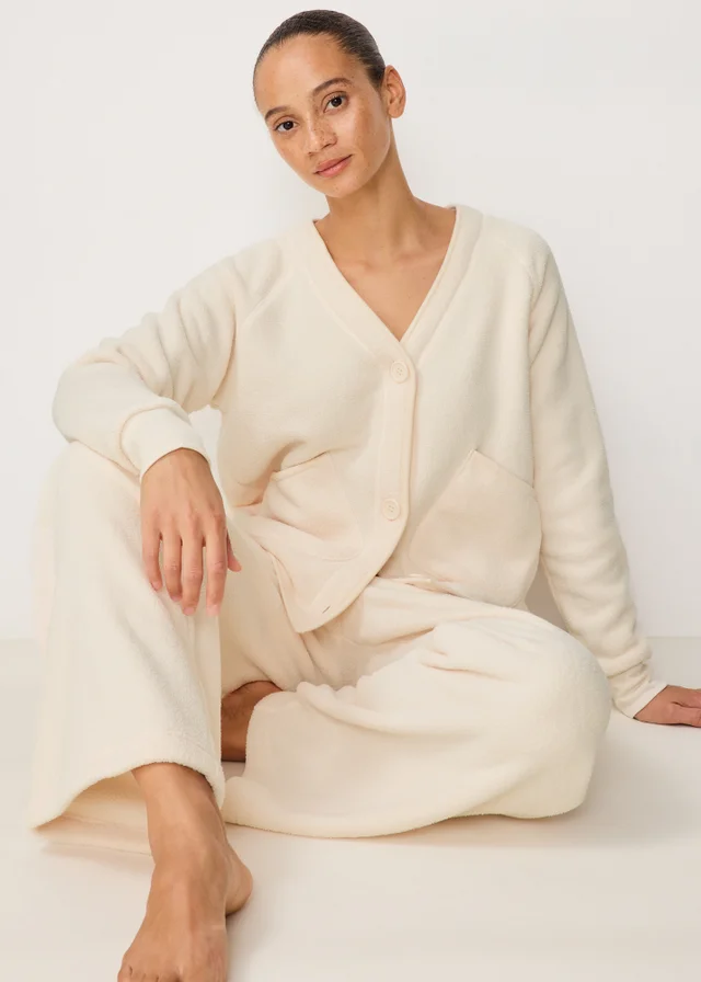 Cream Cosy Loungewear Cardigan