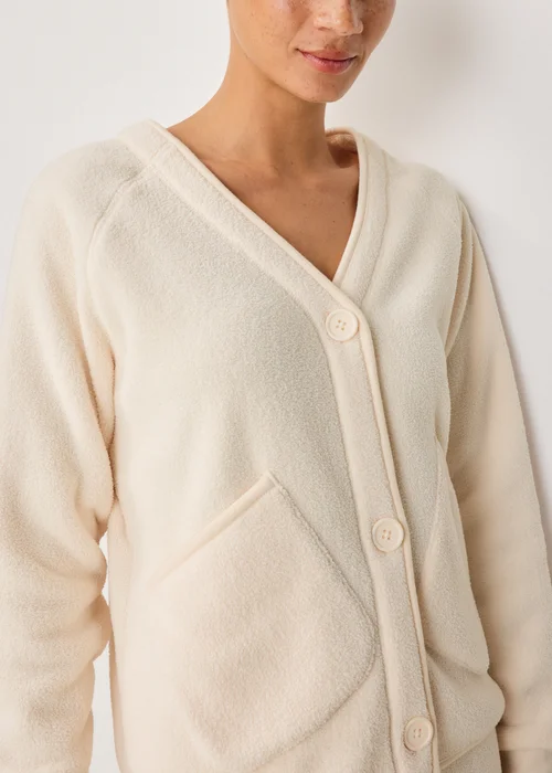 Cream Cosy Loungewear Cardigan - XS Image 3
