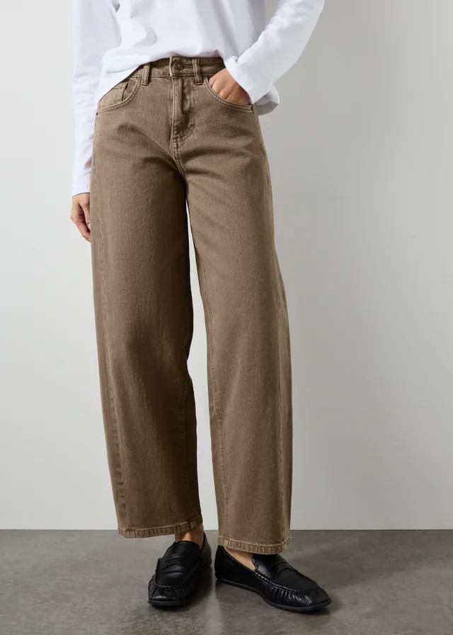 Mocha Barrel Jean