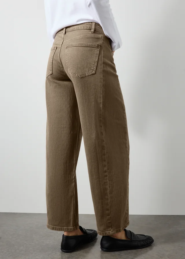 Mocha Barrel Jean