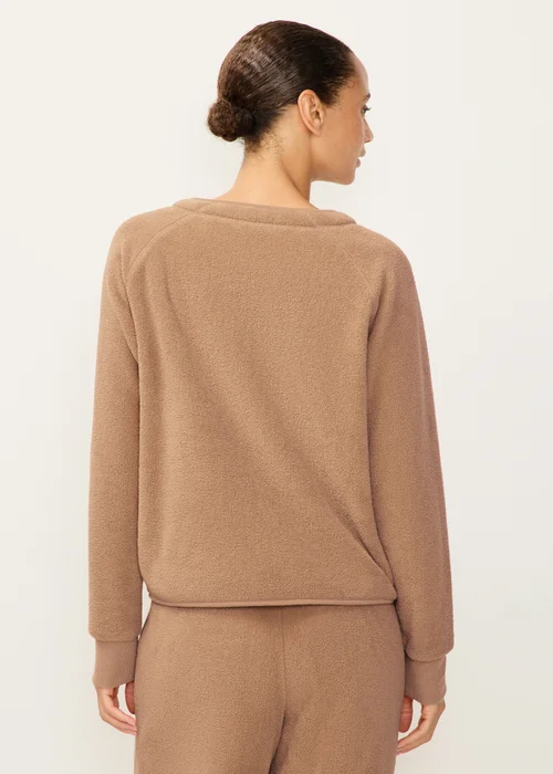 Brown Cosy Lounge Cardigan - S Image 2