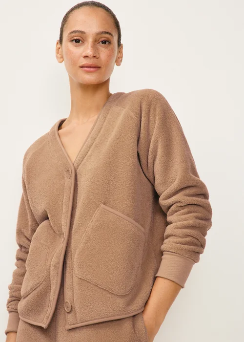 Brown Cosy Lounge Cardigan - S Image 3