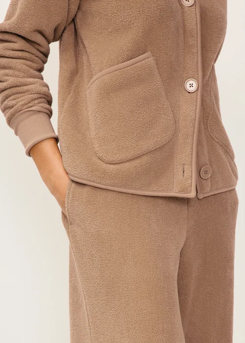 Brown Cosy Wide Leg Loungewear Bottoms - XS Image 3