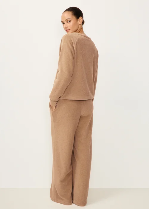 Brown Cosy Wide Leg Loungewear Bottoms - XS Image 2