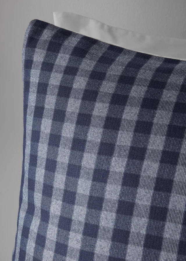 Navy Gingham Duvet Set