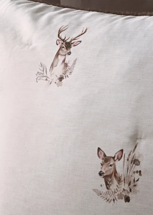 Natural Stag Fleece Duvet Set - Double Image 2
