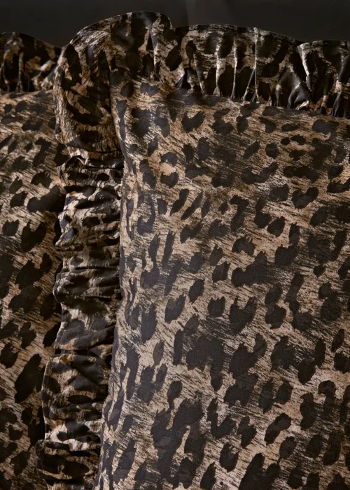 Brown Animal Print Duvet Set - Double Image 2