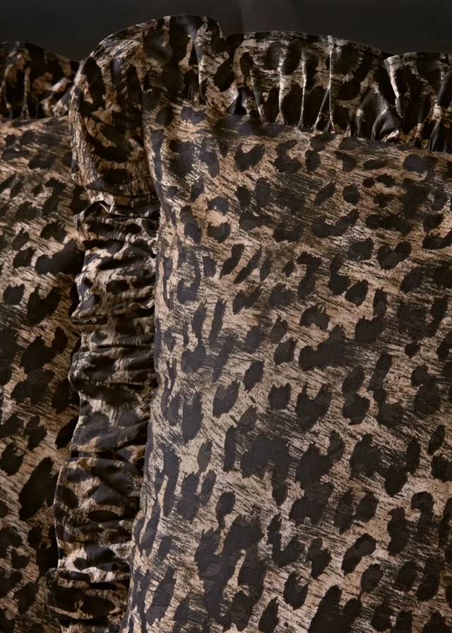 Brown Animal Print Duvet Set