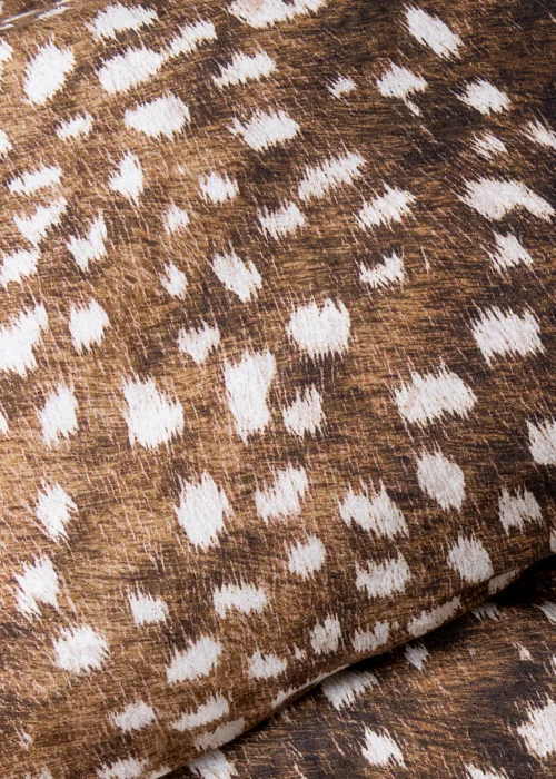 Brown Deer Print Duvet Set - Double Image 4