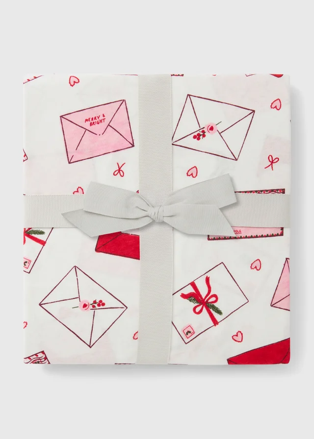Ivory Letters Print Christmas Pyjamas