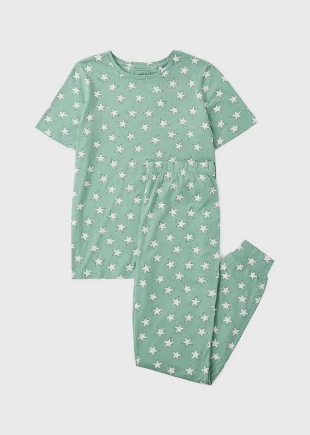 Green Oversized Star Pyjamas