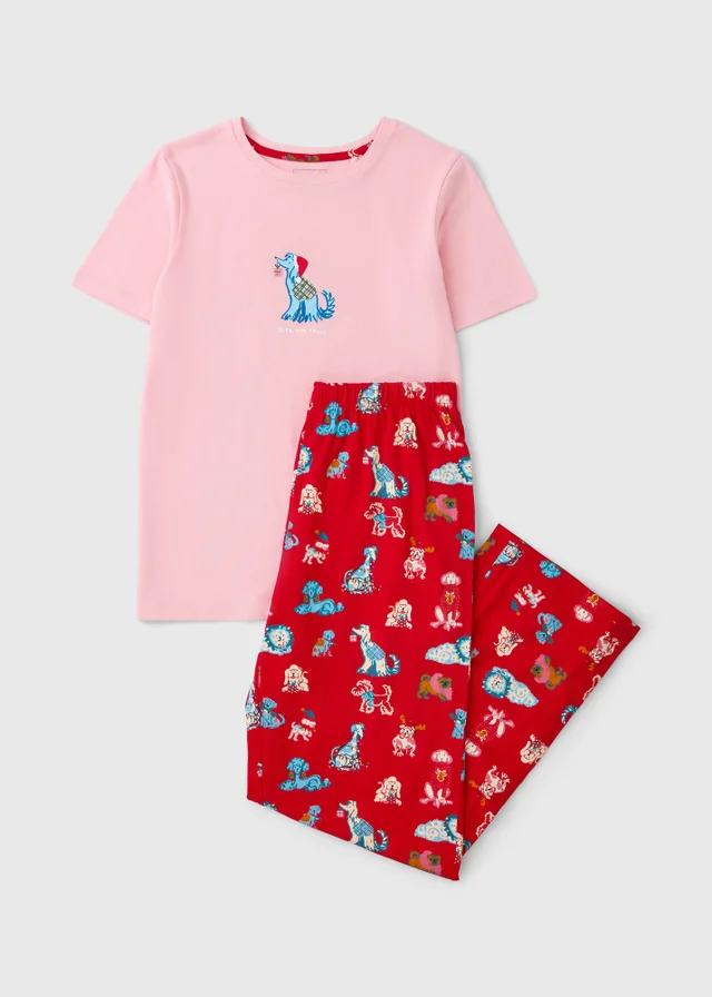 Red Checked Merry Christmas Bundle Pyjama Set