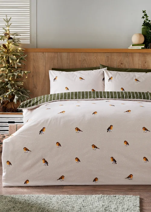 Robin Printed Duvet Set - Single Image 1