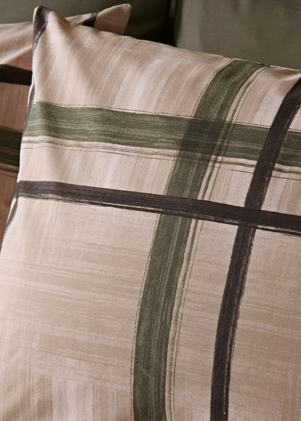 Green Check Duvet Set - Double Image 2