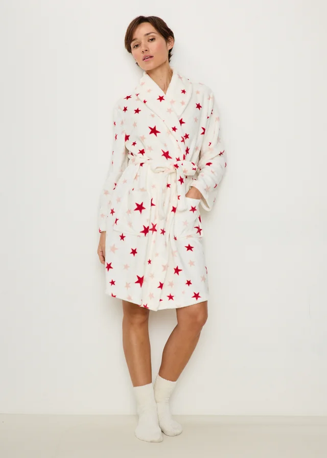 Ivory Star Dressing Gown