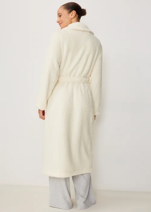 Cream Borg Dressing Gown - XS Image 2