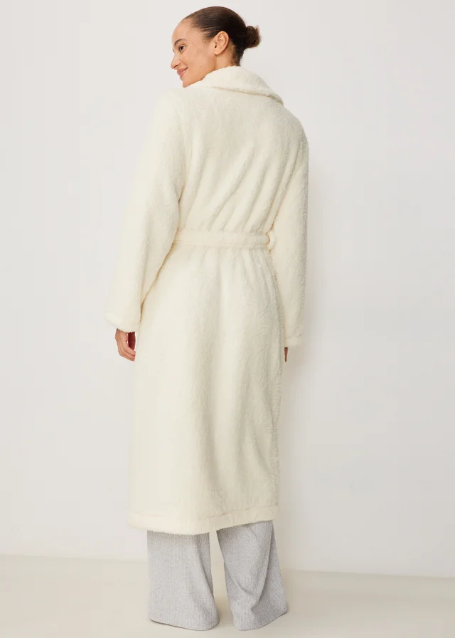 Cream Borg Dressing Gown