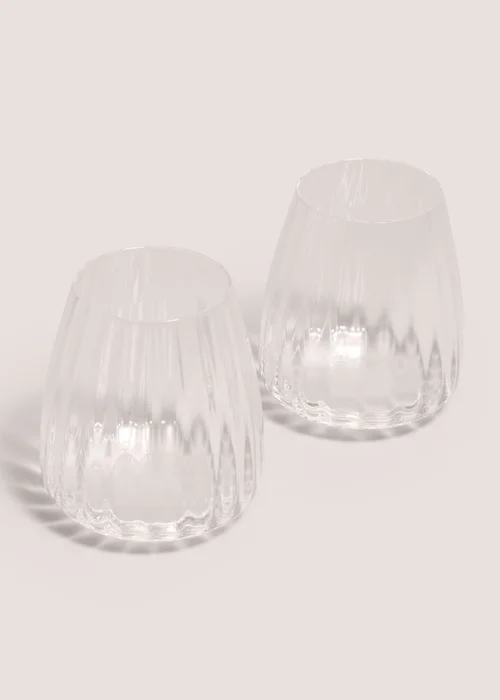 2 Pack Grooved Tumbler Image 1