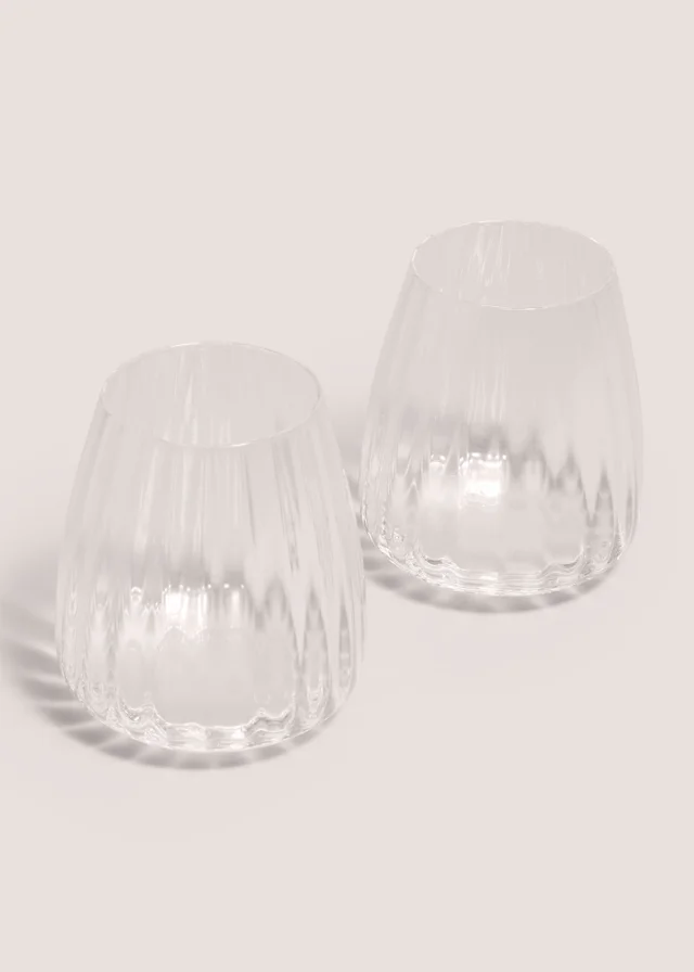 2 Pack Grooved Tumbler