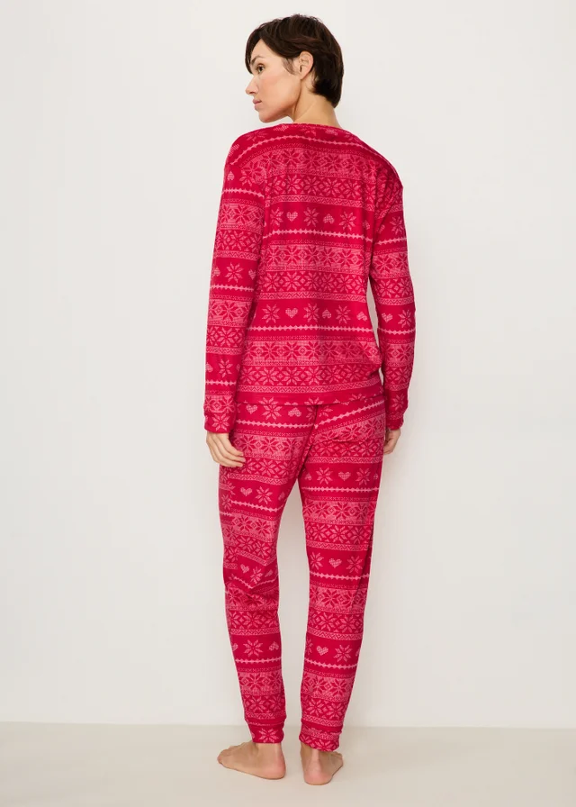 Red Fairisle Fleece Bundle Pyjama Set