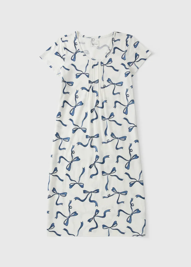 Blue Bow Print Nightie
