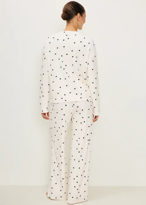 Cream Star Long Sleeve Pyjama Set - XS Image 2