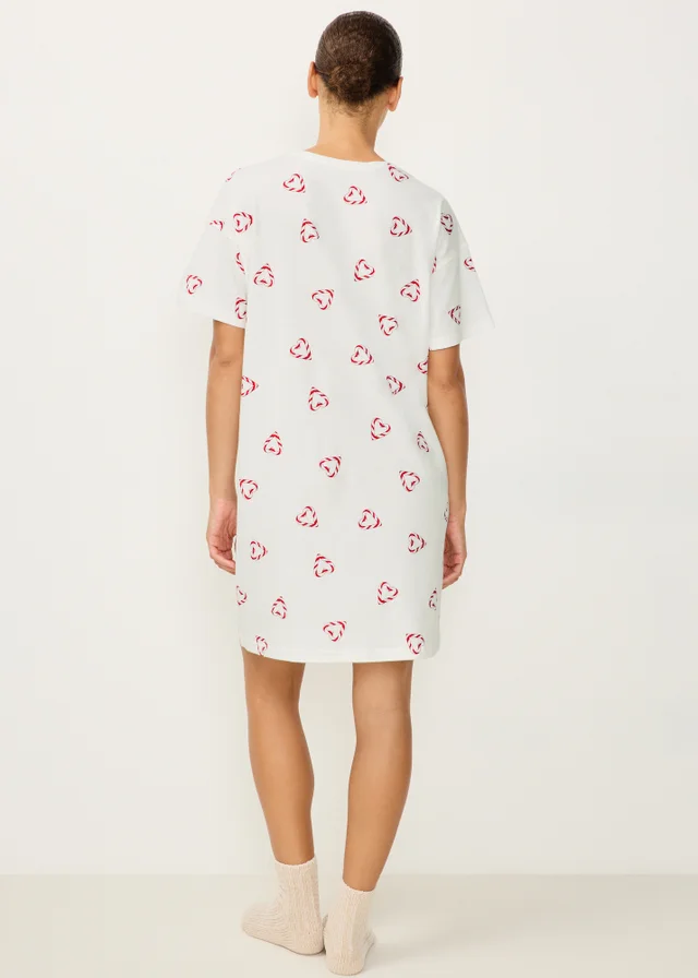 Ivory Candy Cane Christmas Nightie