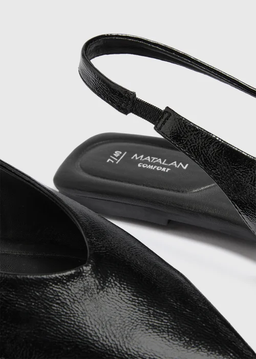 Black Sling Back Flats - 3 Image 4