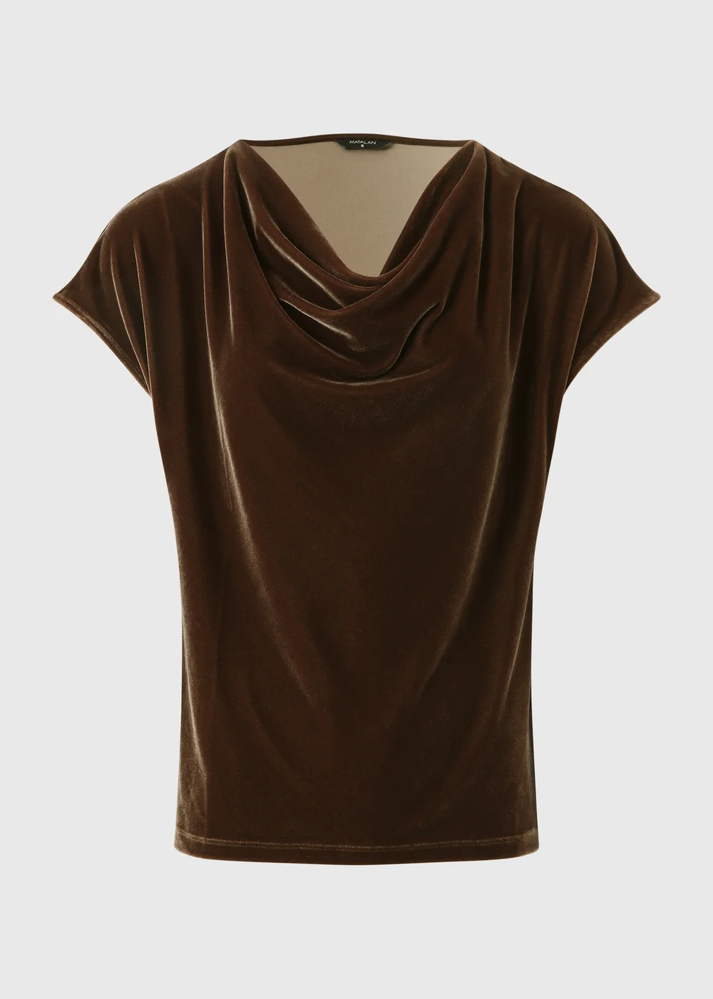 Bronze Velvet Cowl Neck Co Ord Top - 8 Image 5
