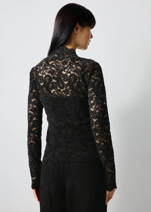 Black Velvet Lace Top - 8 Image 2