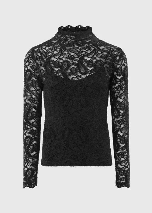 Black Velvet Lace Top - 8 Image 5