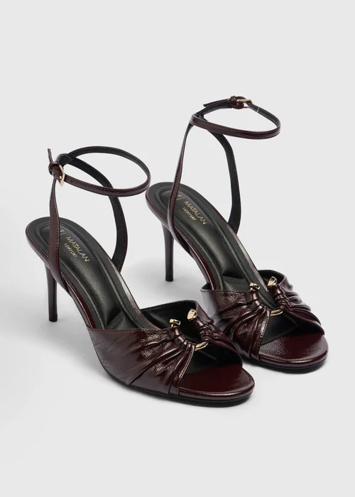 Burgundy Ruched Heel - 3 Image 1