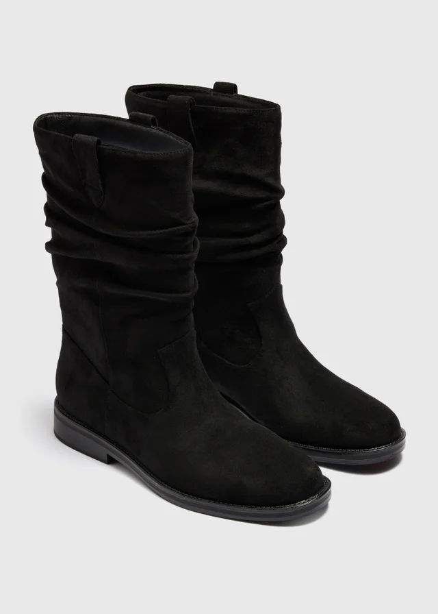 Black Slouch Boots