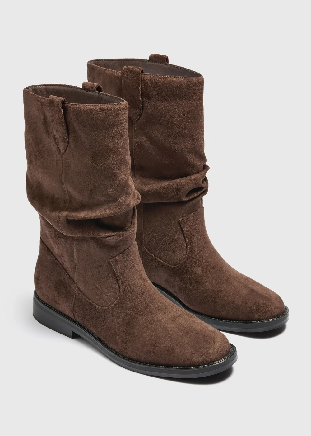 Brown Slouch Boots - 3 Image 1